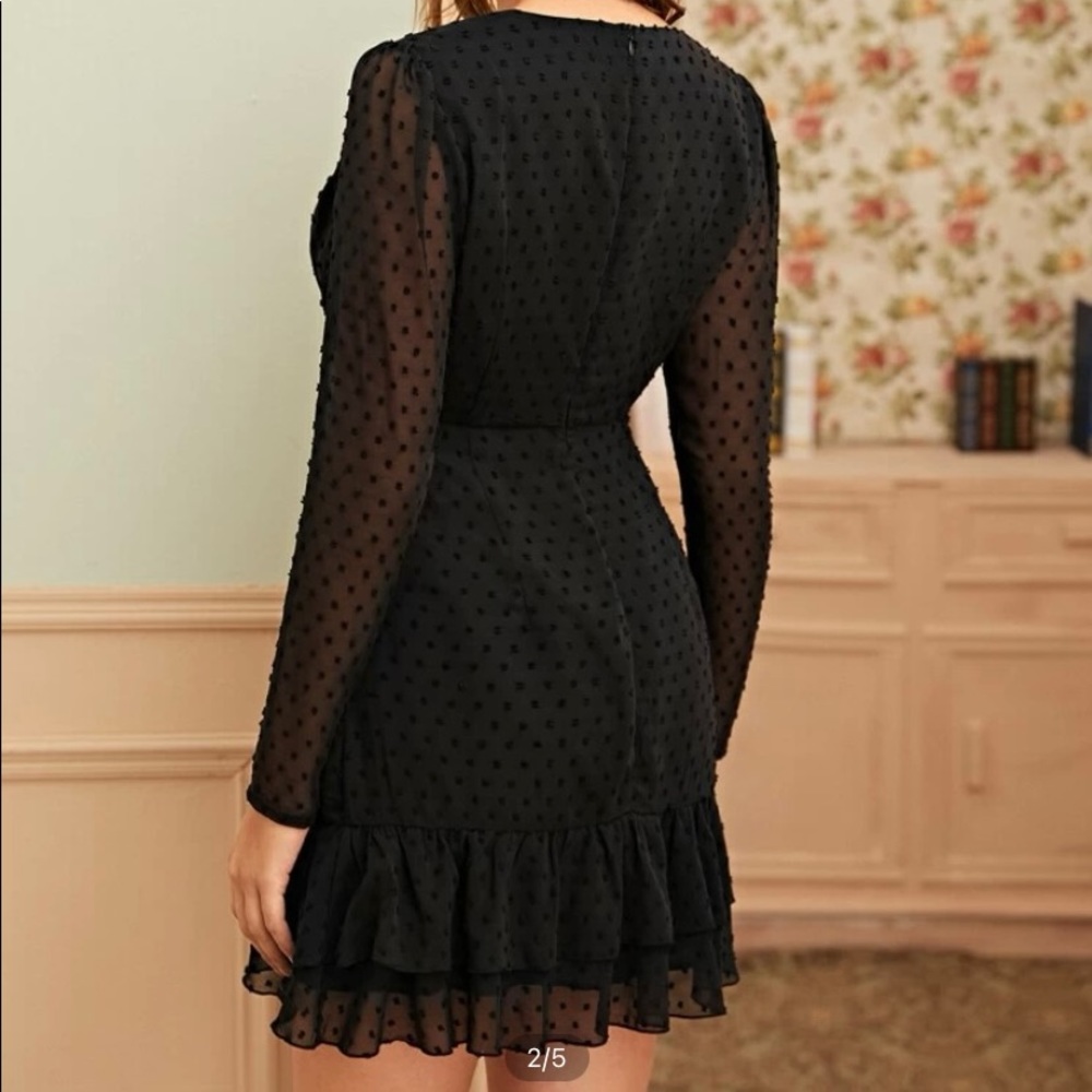 Front Ruffle Hem Dress - Picture 2 of 9